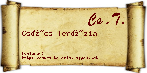 Csúcs Terézia névjegykártya